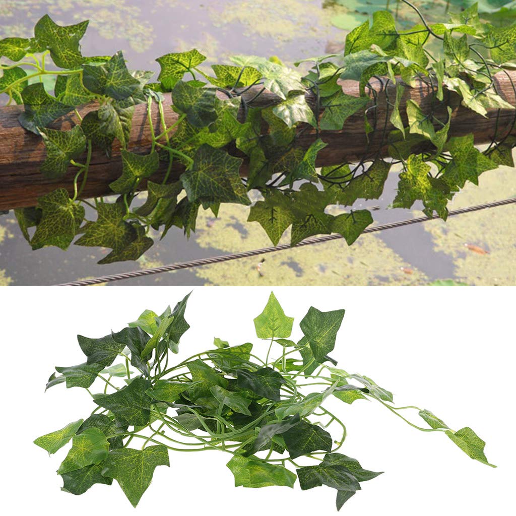 Youngy Artificial Vine Reptile Lizards Terrarium Decoration Chameleons Climb Rest Plants Leaves