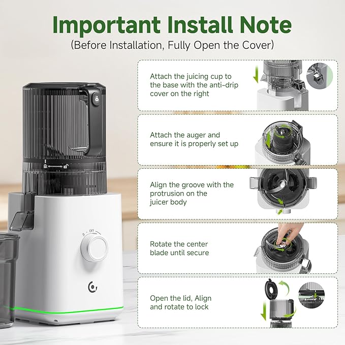 Extractor Jugos Prensado Frío 3 en 1 Boca Ancha 600W 120V miniatura 10