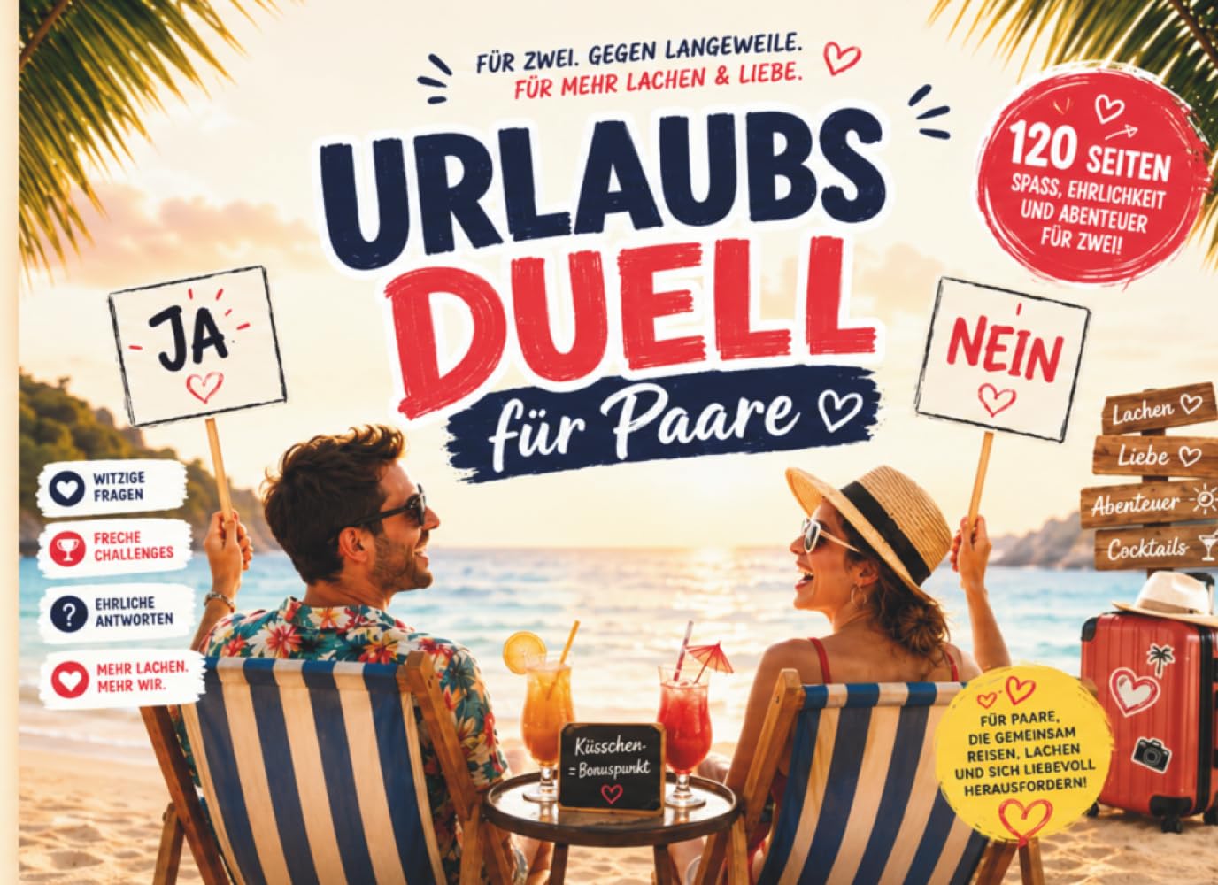 Urlaubsduell für Paare: Witzige Fragen, freche Challenges und ehrliche Antworten für zwei