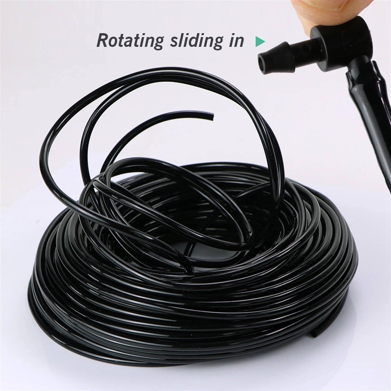 Manguera De Pvc Manguera de riego de jardín de 5M-140M, tubo suave de PVC de 1/8 '', 1/4'', 3/8'', tubo de riego por microgoteo, tubería de flores for plantas de agua(Tx140M)