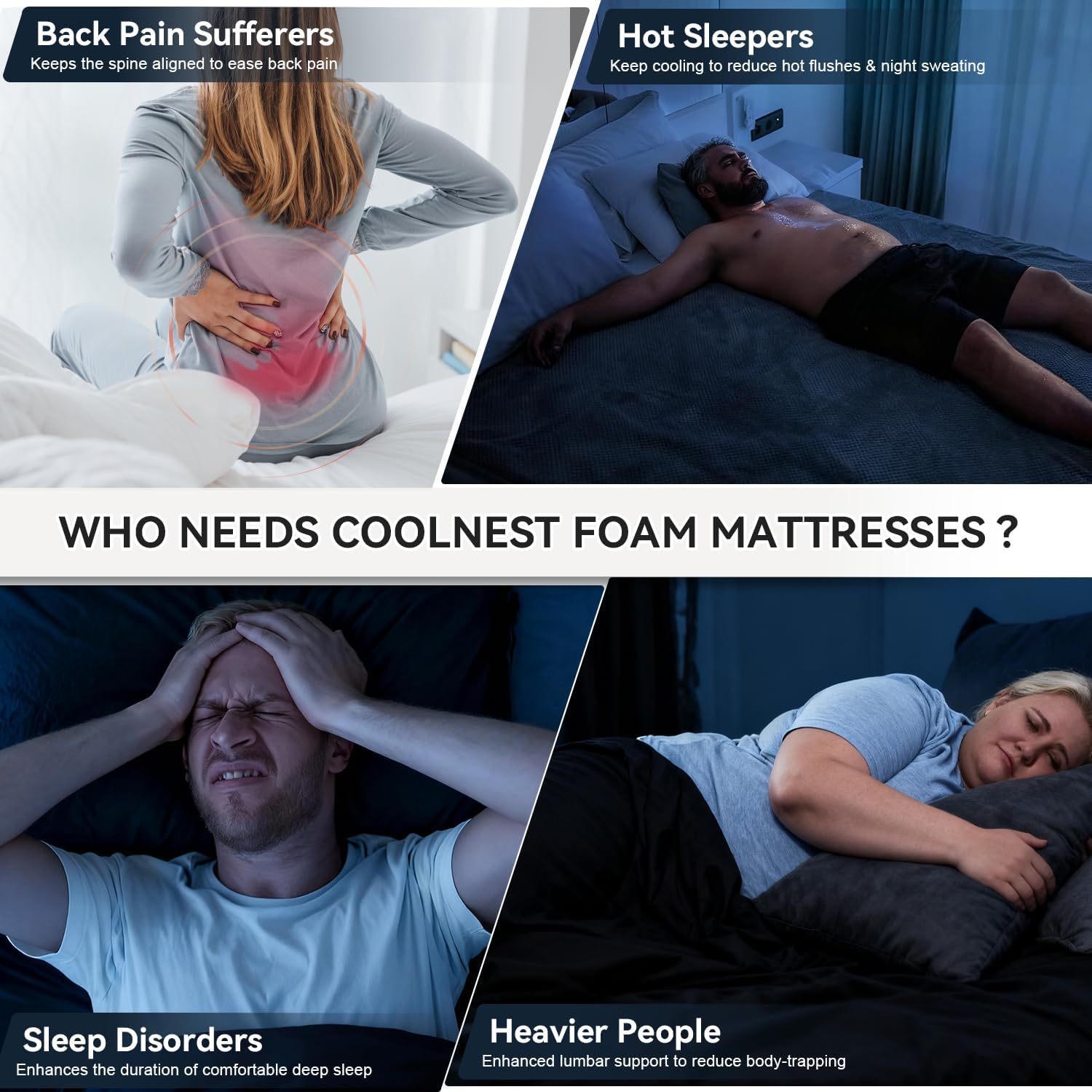 Queen Mattress 12 Inch Hybrid Mattresses Size with Gel Memory Foam, Queen Bed Mattress Pocket Spring for Cool Sleep Pressure Relief Breathable Comfort Soft in a Box, Medium Firm Feel