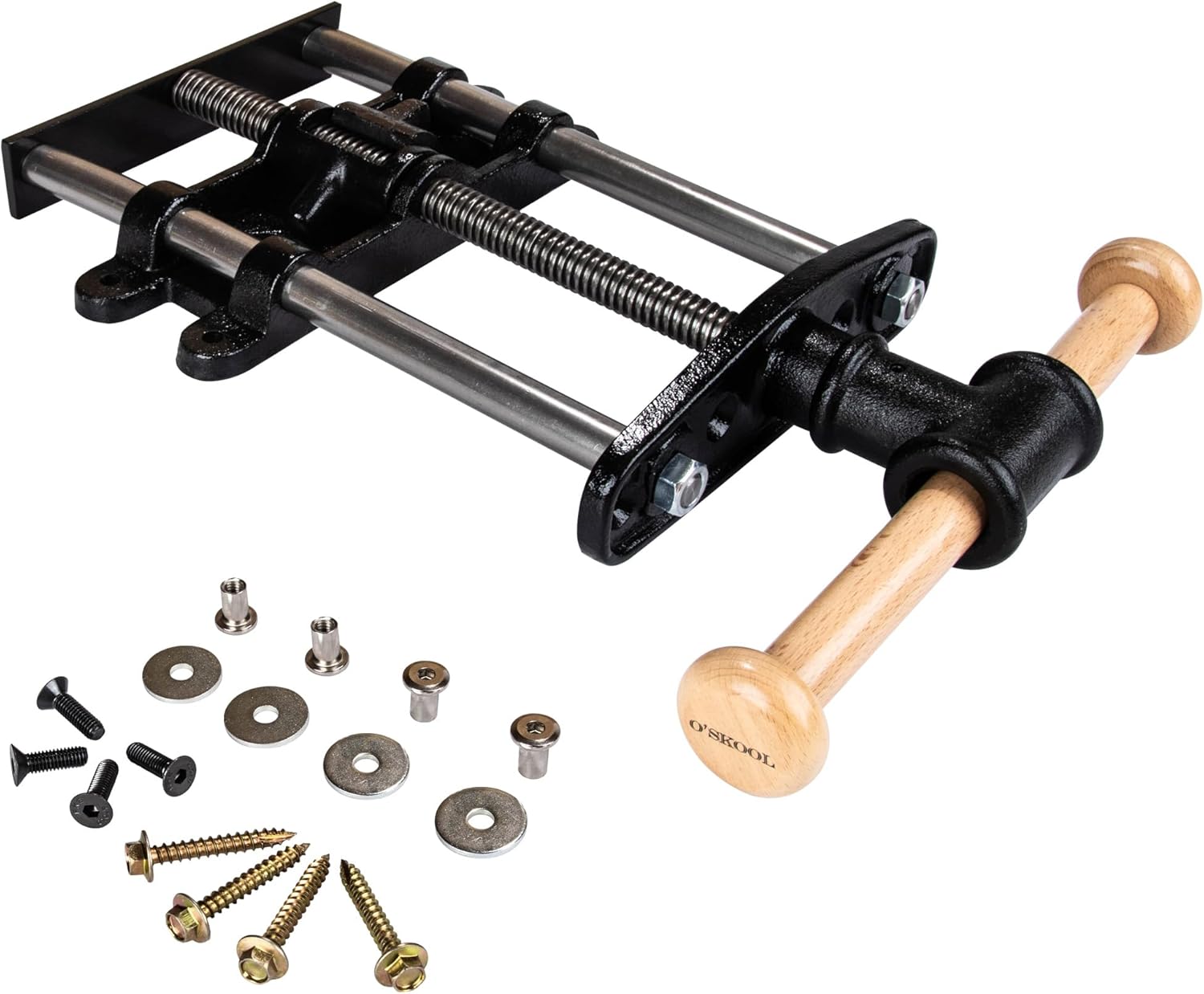 O'SKOOL 9 Inch Quick Release Workbench Front Vise for Woodworking