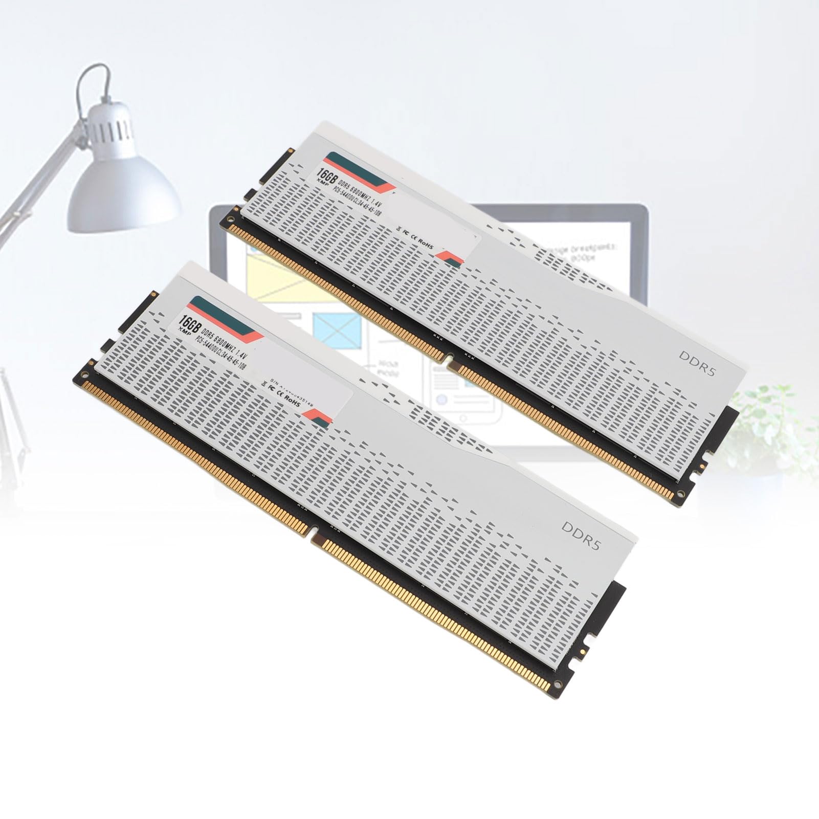Sorandy DDR5 RAM 32 GB Dwukanałowy 6800 MHz PC5 54400U CL34 Szybki moduł Pamięci do Komputera Stacjonarnego z Chipsetem EXPO