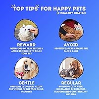 Vista 14 de Cepillo DarkPets para gatos y perros para animales pequeños, medianos y grandes, con pelo corto a largo Reduce drásticamente el desprendimiento