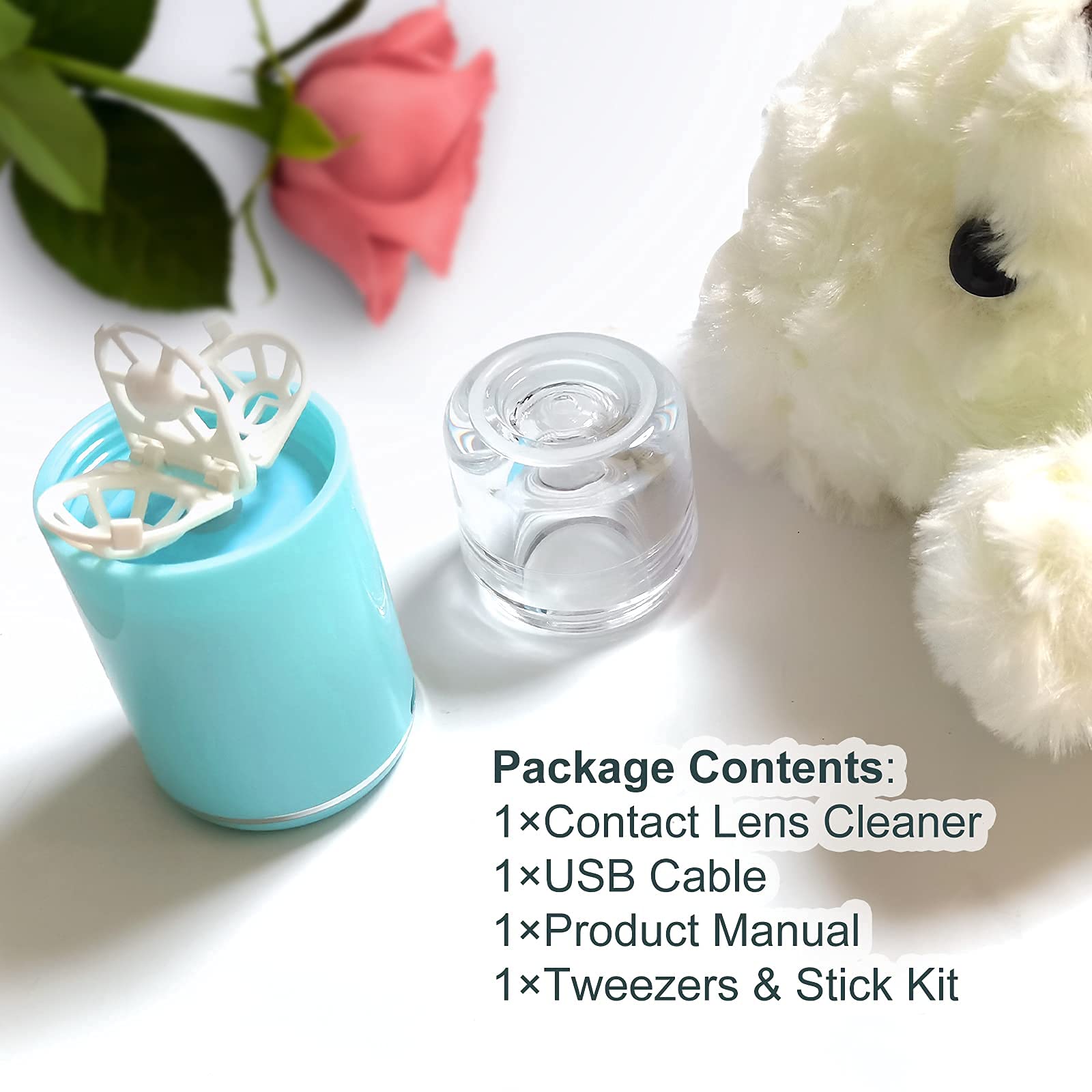 Ultrasonic Contact Lens Cleaner, Intelligent Cleaning Machine for Soft