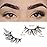 FARRED Half Lashes Short False Eyelashes Wispy Lash Strips Cat Eye Lashes Natural Look Fake Eyelashes Strip Eye Lash Pack 10 Pairs 8-15mm Pestaas