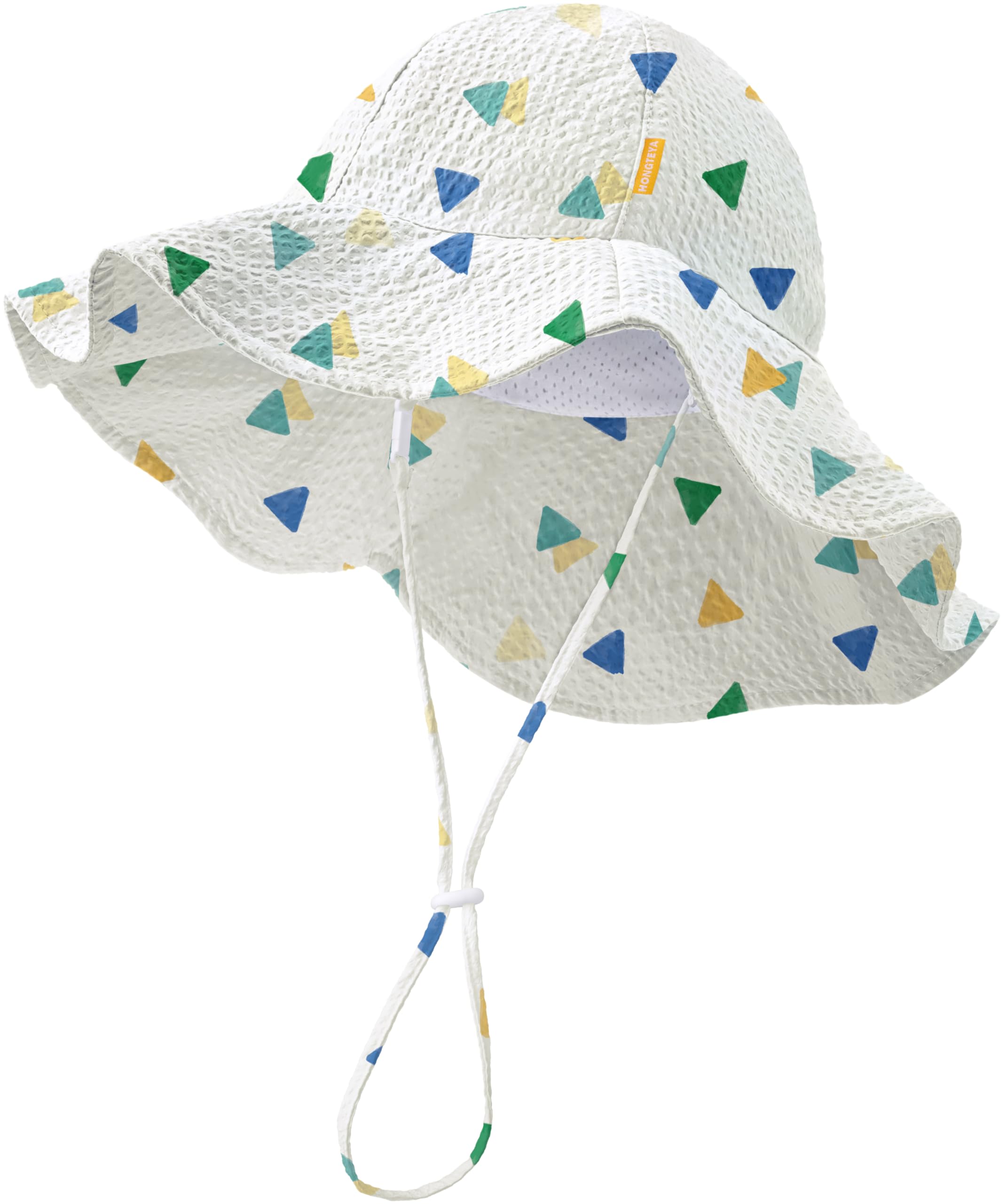 HONGTEYA Baby Sun Hat Wide Brim Adjustable Toddler Beach Bucket Hat