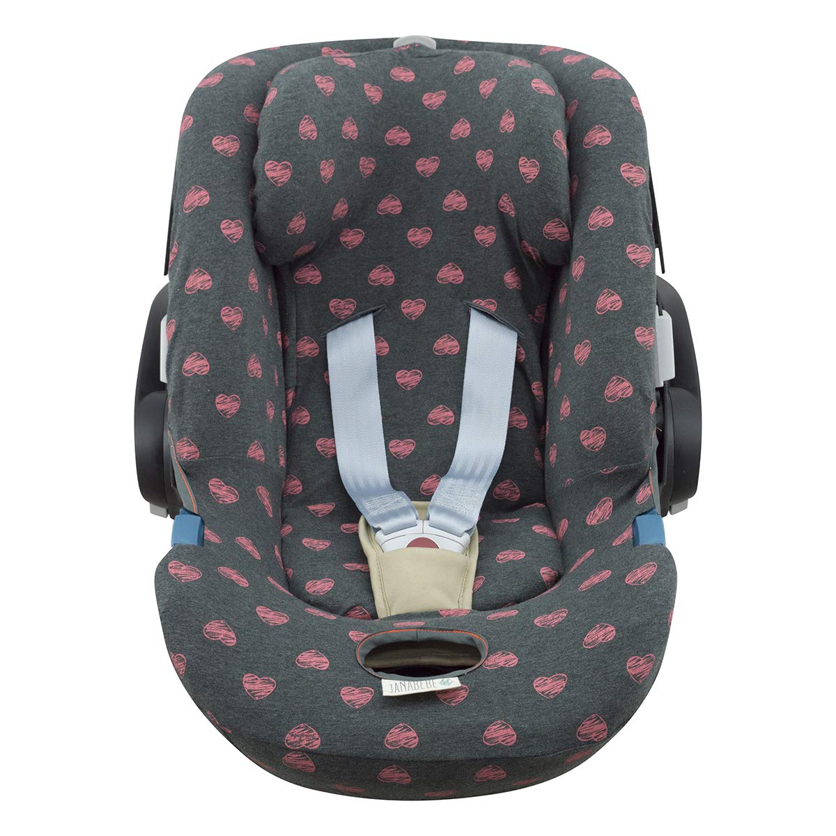 JYOKO KIDS Funda Compatible con Romer Kidfix II XP SICT kidfix2 S, Kidfix Z - Line (CON OJAL, FLUOR HEART) — view 24