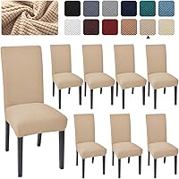 Vista 25 de Juego de 4 fundas para sillas de comedor y cocina, fundas para sillas de comedor, color negro