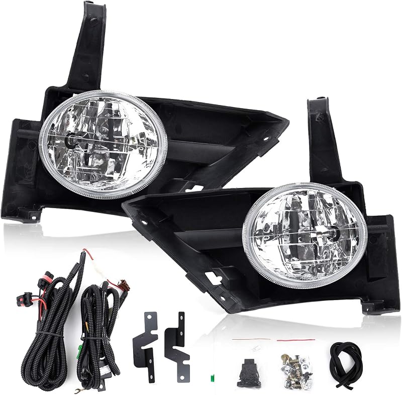 Faróis de neblina dianteiros RP Remarkable Power para Honda CR-V 2005-2006, lente transparente – Par com lâmpadas 9006
