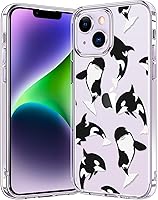 Vista 20 de bicol Funda para iPhone 14 con diseños claros y modernos para mujeres y niñas, [con protector de pantalla] ajuste delgado, a prueba de golpes, funda