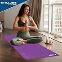 Strauss PE Eco-Friendly Yoga Mat, 6 mm (Purple) gallery image