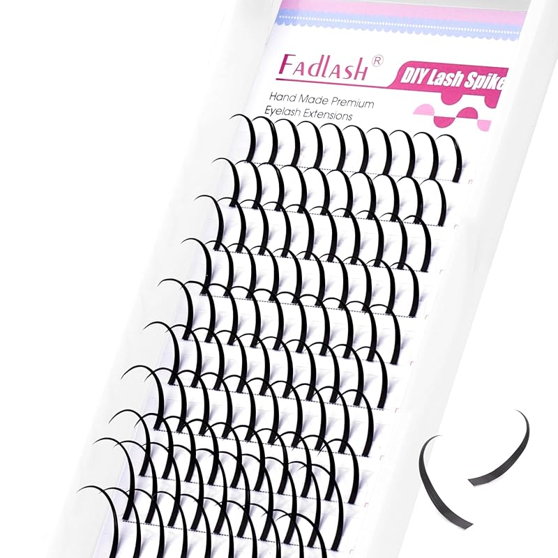 Cílios postiços em tufos Spike Lash FADLASH, curvatura D, 0,07D, 13–21 mm