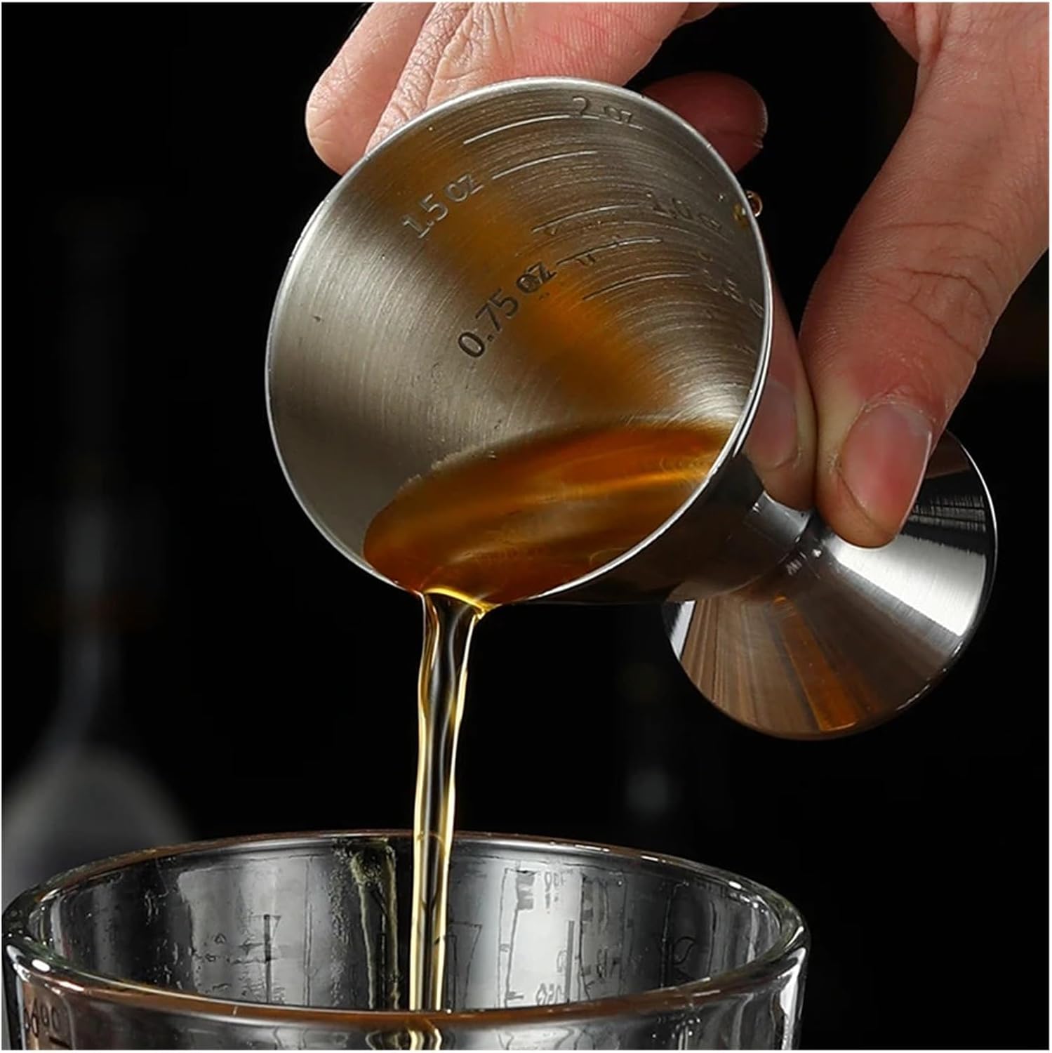 Jigger With Scale Line Bar Measures Tools Accessories