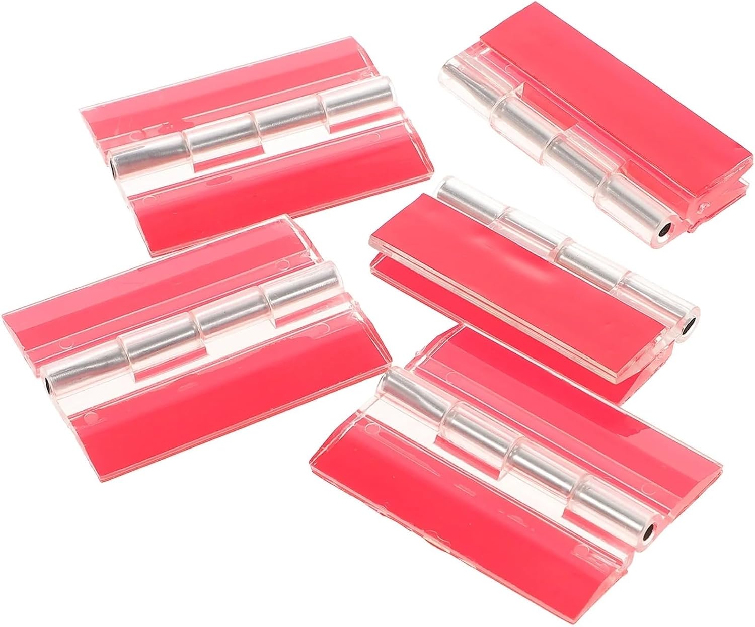 15Pcs Self Adhesive Hinges Acrylic Piano Hinge Flush Hinges