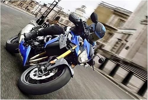 Miniatura 7 de Moto Kickstand - Extensión de pie lateral para Kawasaki Z900SE Z900 Z650RS Z 900SE 900 650RS Soporte Ampliar Placa de soporte (Color  Titanio)