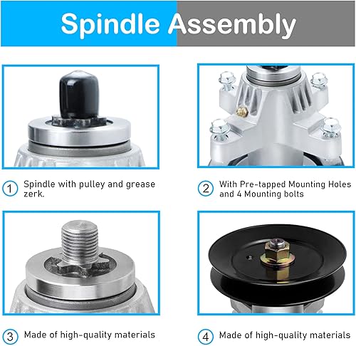 Miniatura 4 de Kit de reconstrucción de 54 pulgadas con correa de husillos 618-04126 para Cub Cadet SLT 1554 (solo modelo 13AK11BK009 13AK11BK010), SLTX 1054