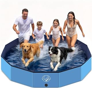 200 * 30CM Hundepool große Hunde aus Anti-Rutsch PVC, Faltbare & Tragbar Hunde Pool - Leicht zu Reinigen Hundeplanschbecken für Outdoor, Reise, Garten - Planschbecken (200 * 30CM)
