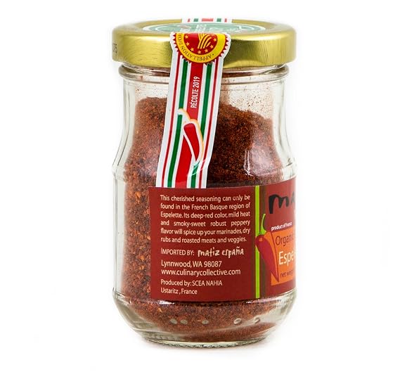 Matiz Piment d'Espelette Pepper, 1.58 Ounce | From Basque France, Traditional