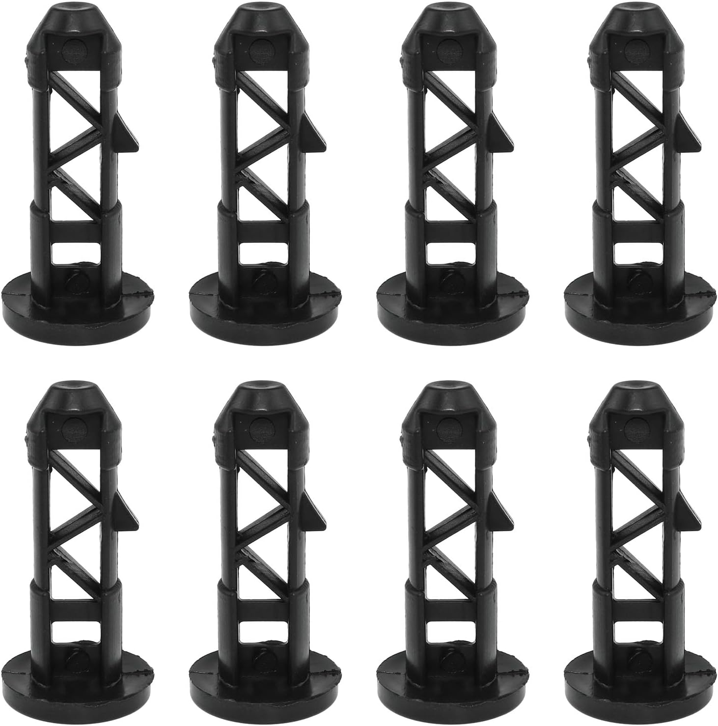 AYLIFU 8PCS Wheelie Bin Lid Hinge Pins Solid Trash Can Lid Connecting Pins for Yard and Outdoor 80/100/120/240L Wheelie Trash Bins