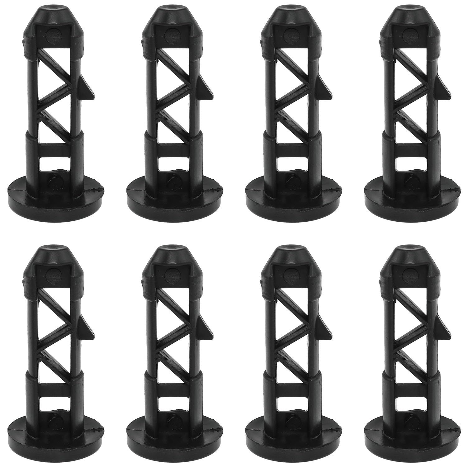 AYLIFU 8PCS Wheelie Bin Lid Hinge Pins Solid Trash Can Lid Connecting Pins for Yard and Outdoor 80/100/120/240L Wheelie Trash Bins