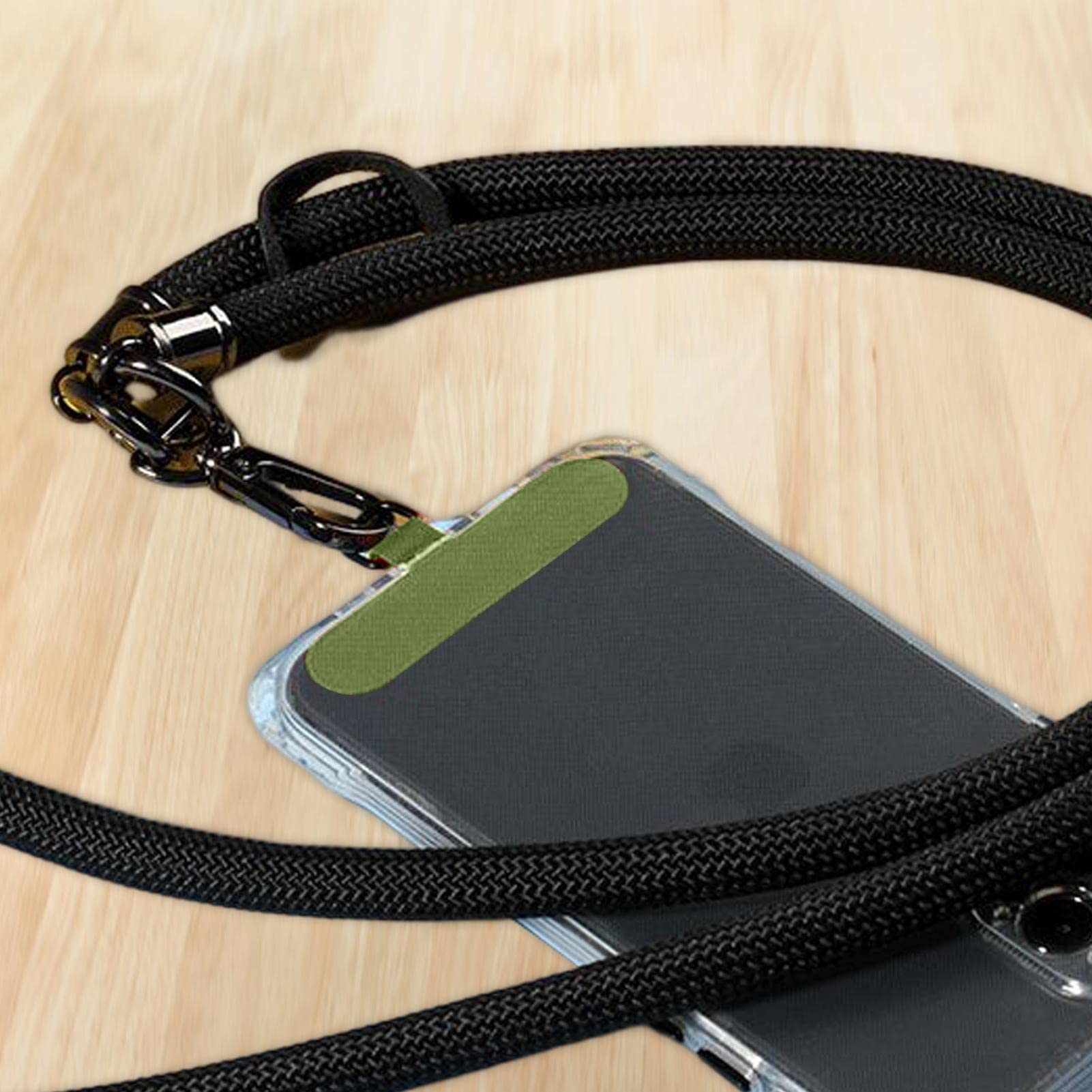 Stronrive Adesivi con Cordino per Telefono - Toppa per Cordino per Telefono Cellulare Anti-smarrimento | Phone Tether Pad, Linguetta per Cordino per Telefono Cellulare in Nylon, Compatibile