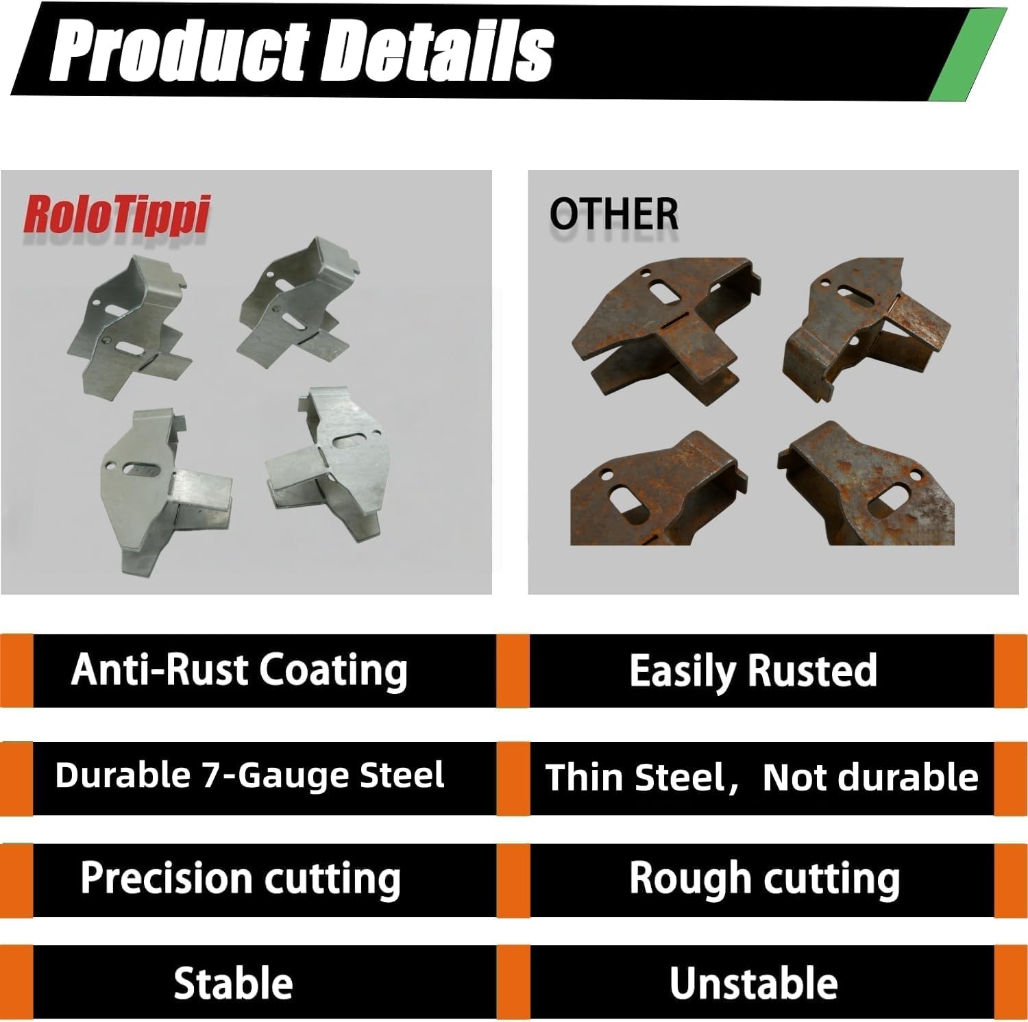 Front Upper Control Arm Mounting Bracket Compatible with Chevy Silverado 2500HD & GMC Sierra 2500HD Gas ONLY 2001-2010, Replaces ART-272-S Driver & Passenger Sides