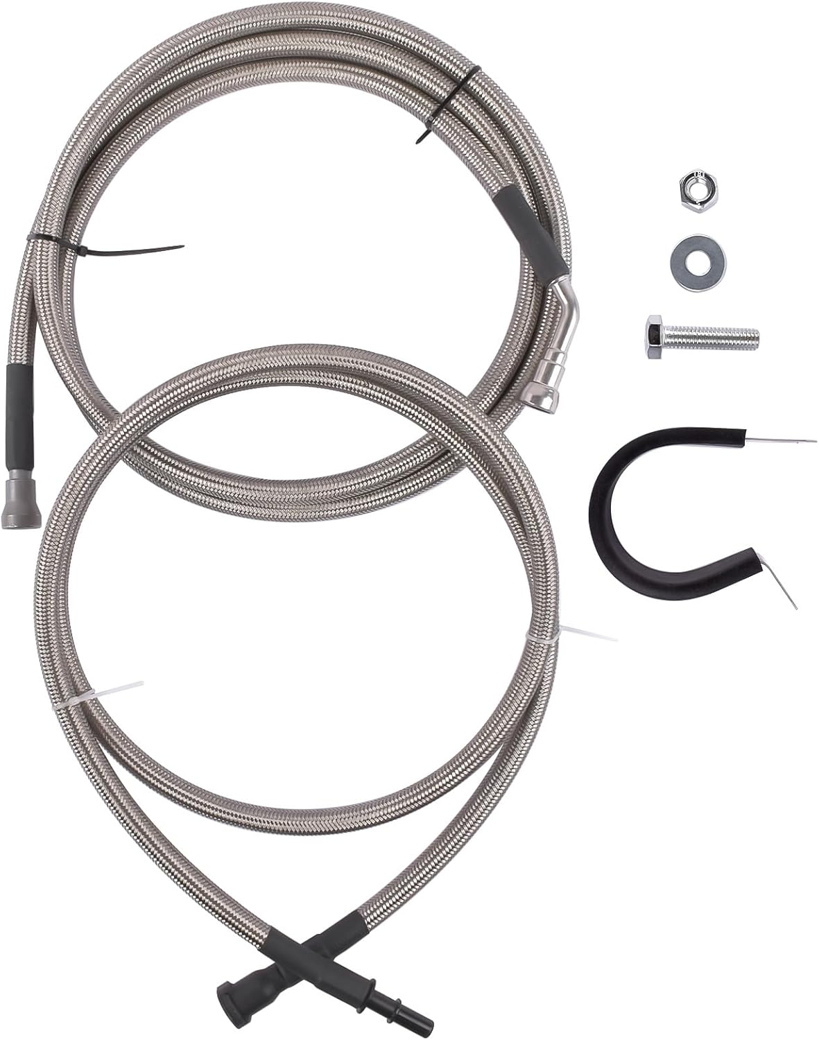 GELUOXI Flexible Stainless Steel Braided Fuel Lines Replacement for Chevy Trailblazer 4.2L 2005-2009 GMC Envoy Rainier 2005-2007 819-814 12658354