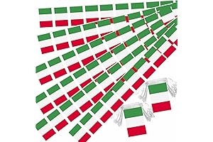 Italian Flag Pennant Banner and Italian Mini Buntings