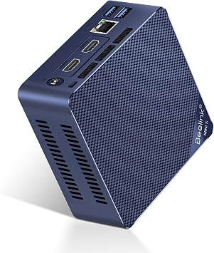 Beelink Mini S12 Pro Mini PC, 12th Intel Alder Lake-N100 up to 3.4GHz, 16GB DDR4 RAM 500GB M.2 SSD, Mini Computer Support, 4K Dual HDMI Display/WiFi 6/BT 5.2/USB 3.2/1000Mbps LAN/Home/Office