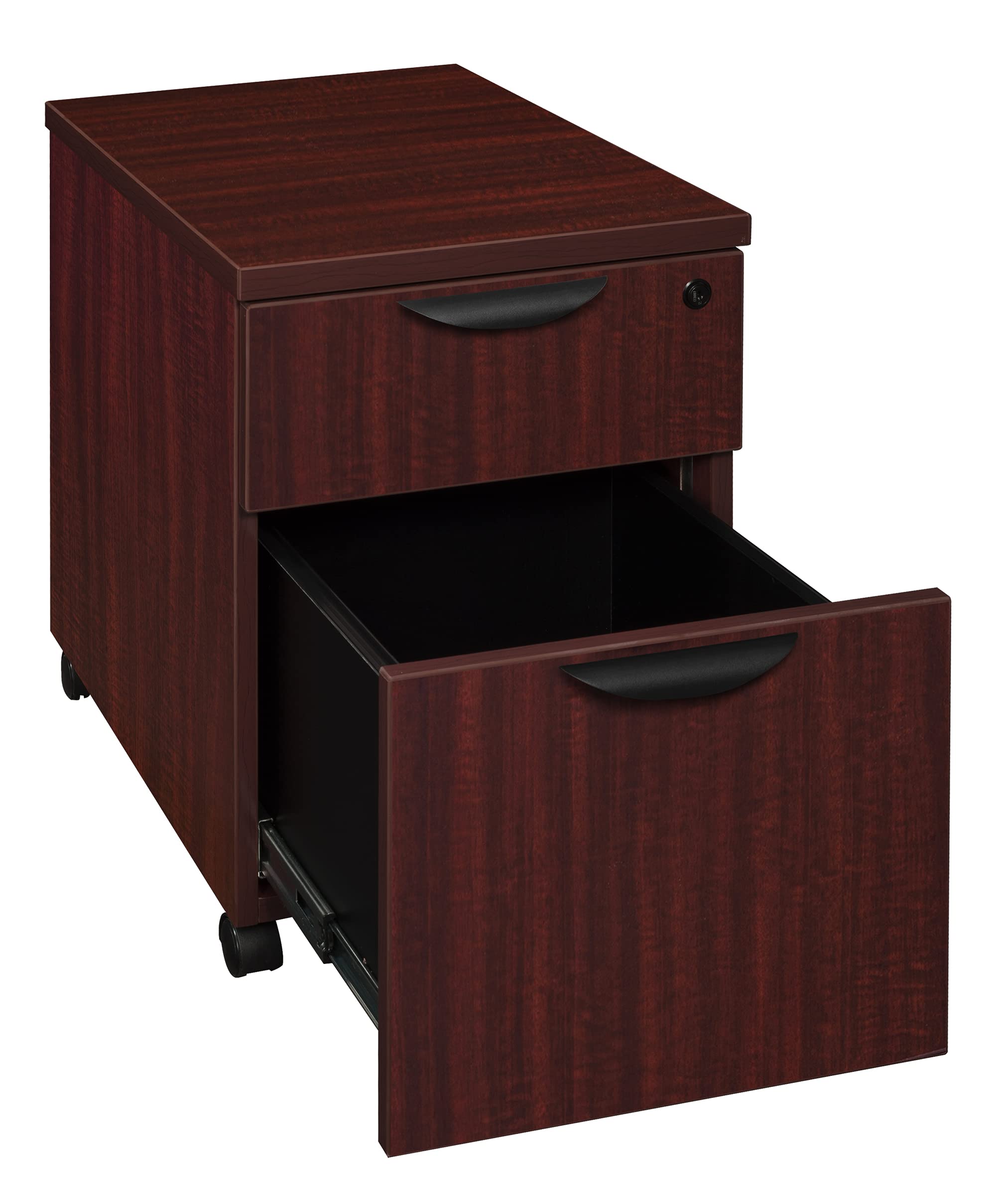 Regency Legacy Mobile Pedestal - Box & File Drawer, Locking, Mahogany Finish, On Casters