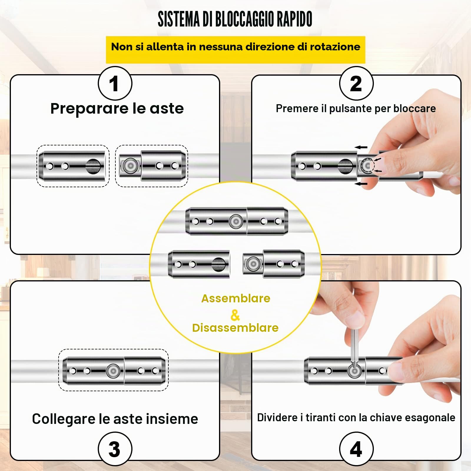 VEVOR Spazzacamino da 8M con 8 Canne in Nylon per Pulizia Camino Stufa Uso Domestico, Set Spazzole per Camino Stufa Kit Pulizia Camino Spazzola Camino Facile da Collegare con 8 Aste con 2 Testina