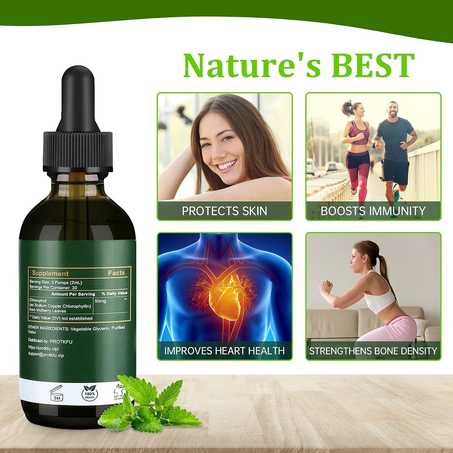 Chlorophyll Liquid Drops (2 Pack-Old Package)