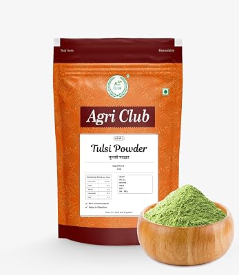 Tulsi Powder 400gm | Holy Basil Powder | Tulsi Leaves Powder | Agri Club