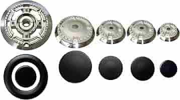 Kit 4 Bruciatori + Piattelli Piano Cottura Cucina Gas La - Foto 5