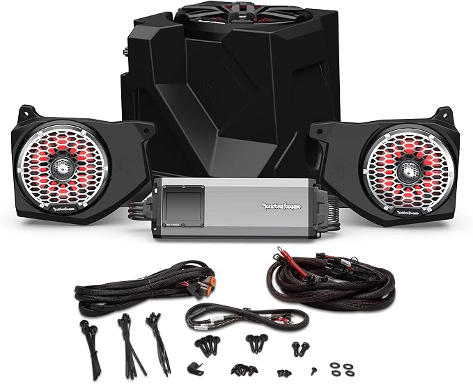 Kit de Audio Rockford Fosgate RNGR18RC-STG5 para Polaris Ranger 2018-2022 miniatura 3