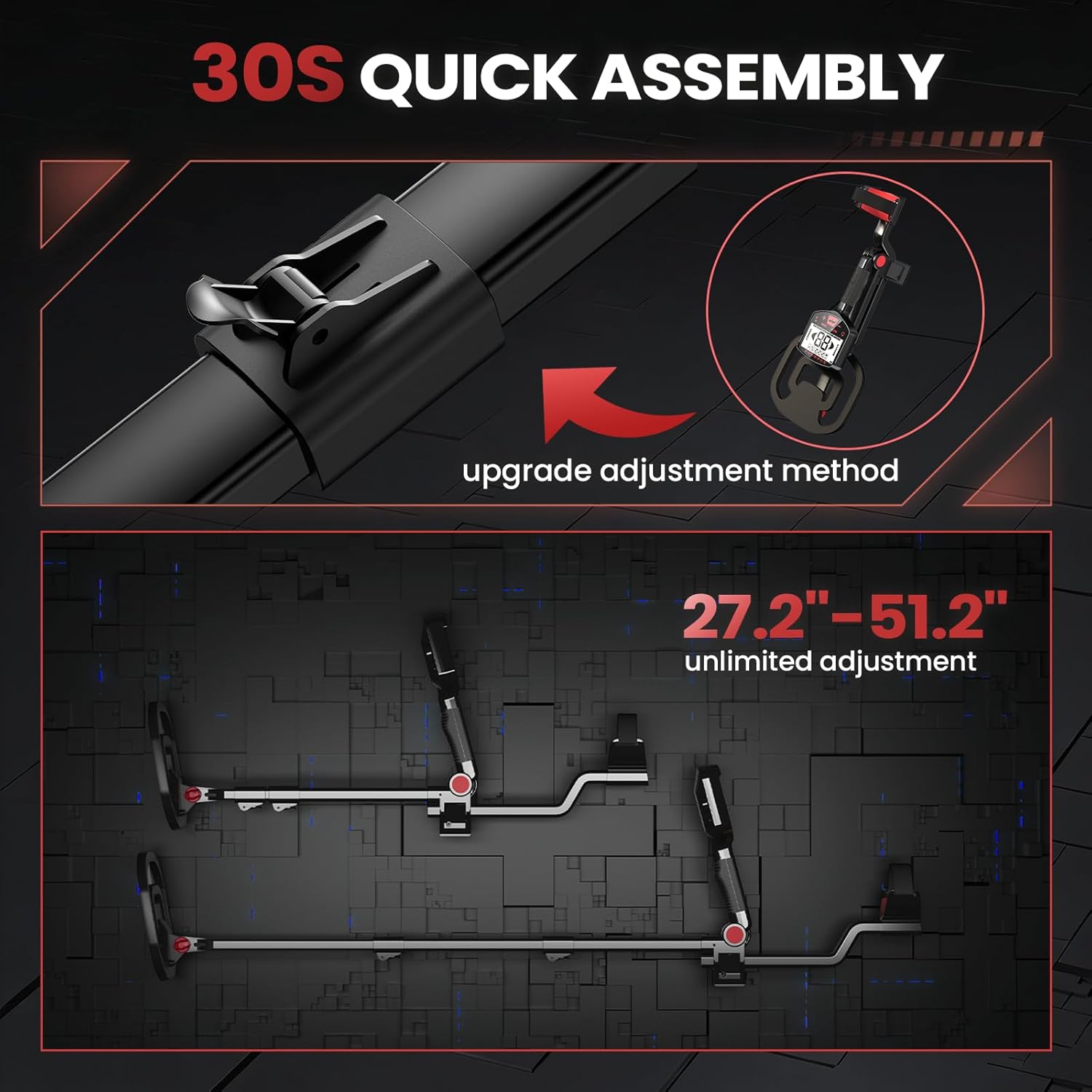 PANCKY Metal Detector for Adults Professional, Collapsible All-Terrain Pinpointing IP68 Waterproof Gold Metal Detector Kit 27.2 to 51.2" Adjustable, 5 Modes, 10.55x8.35 Coil, Higher Accuracy, PK1098