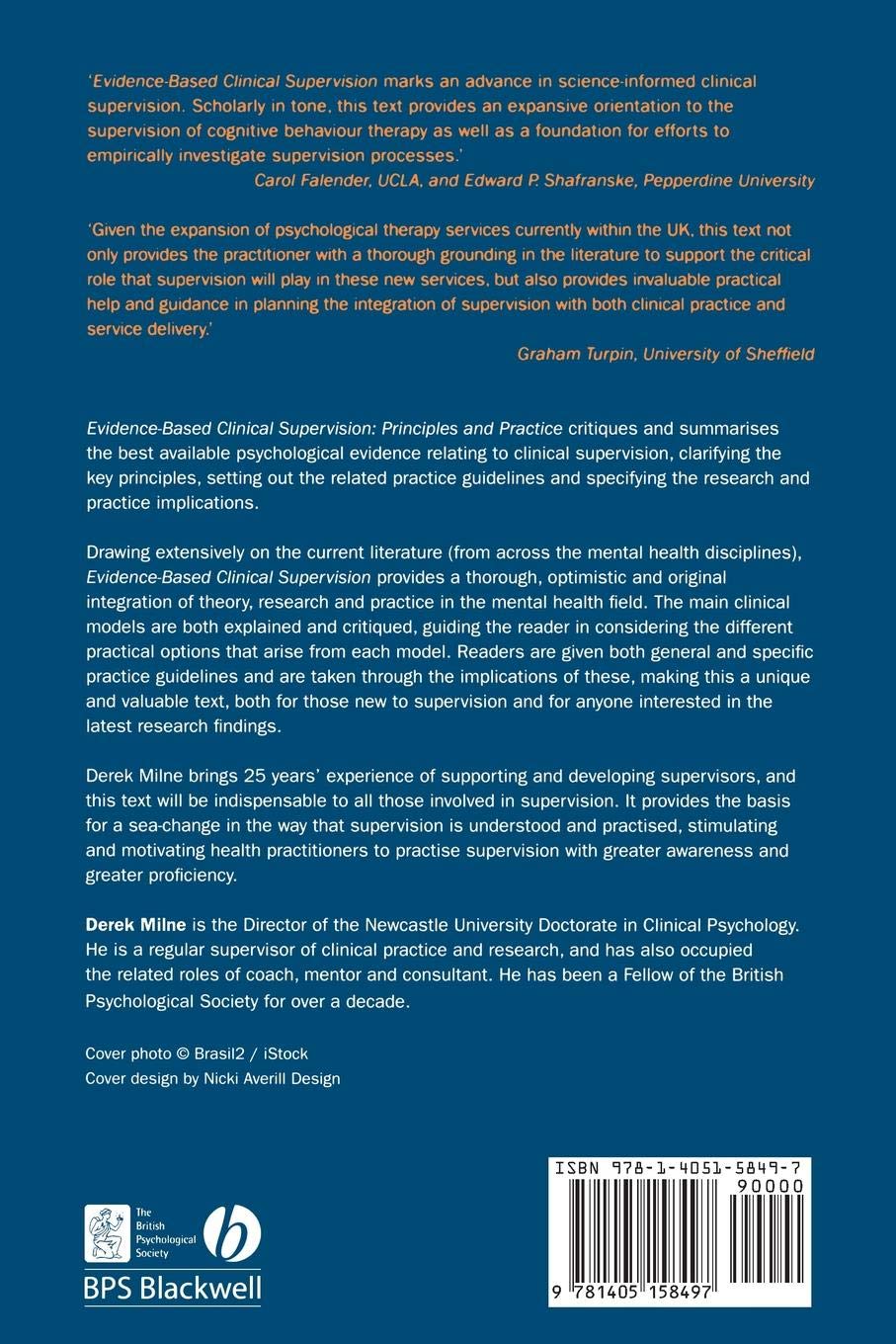 Evidence-Based Clinical Supervision: Principles and Practice