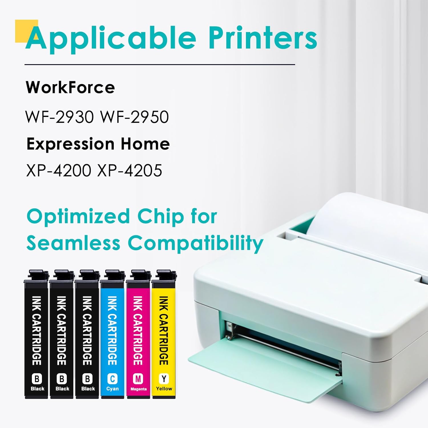 ziprint remanufactured ink cartridge replacement for epson 232 ink cartridges combo pack compatible with xp-4200 printer ink cartridges wf-2950 xp-4205 wf-2930 printer (6 pack)