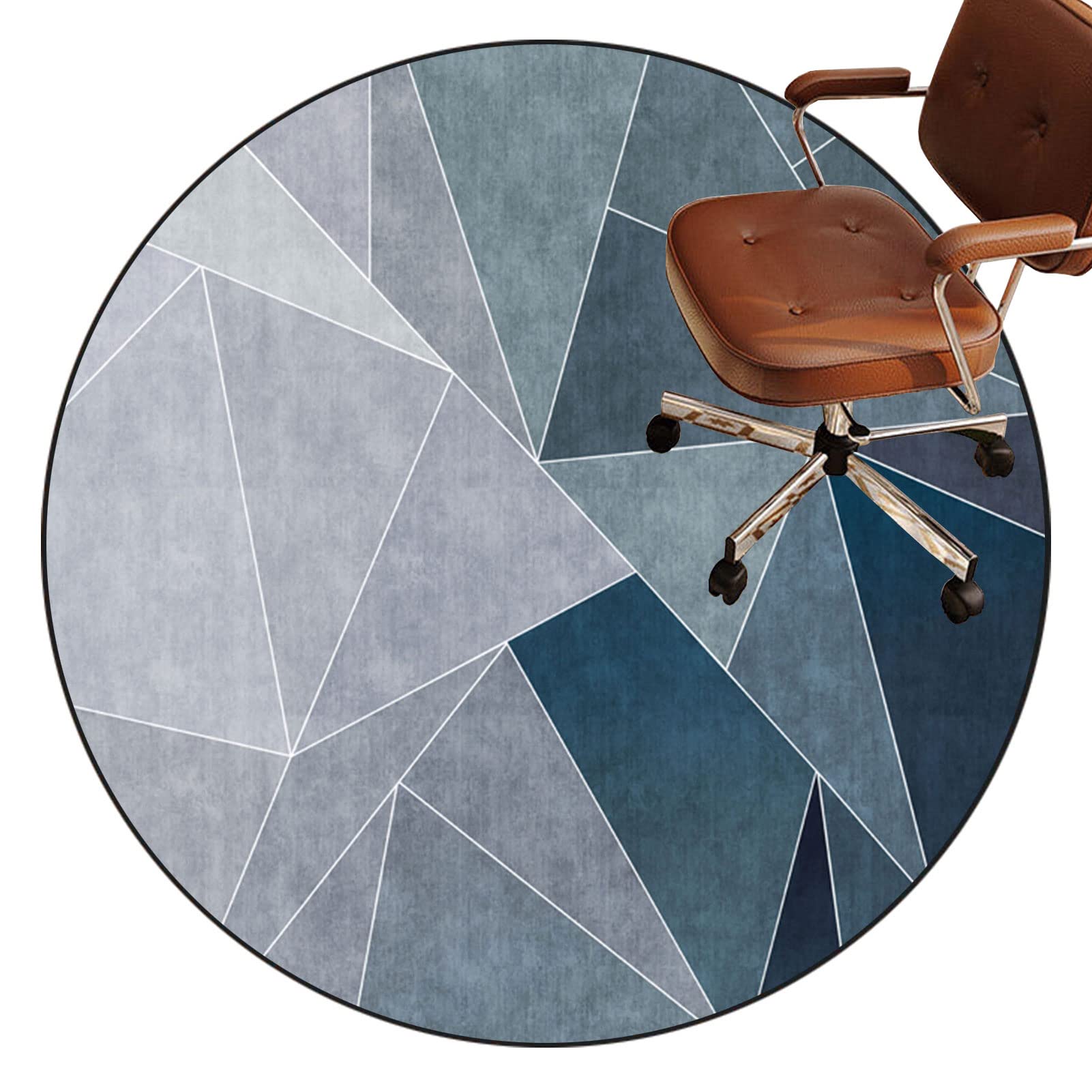Office Chair Mat For Hardwood Floor Mat For Carpeted Floor Protector Mat For Desk Chair Computer Chair Mat Protector Chair Carpet For Home And Office Protects Floors Anti-skidding Round Rug 80 cm