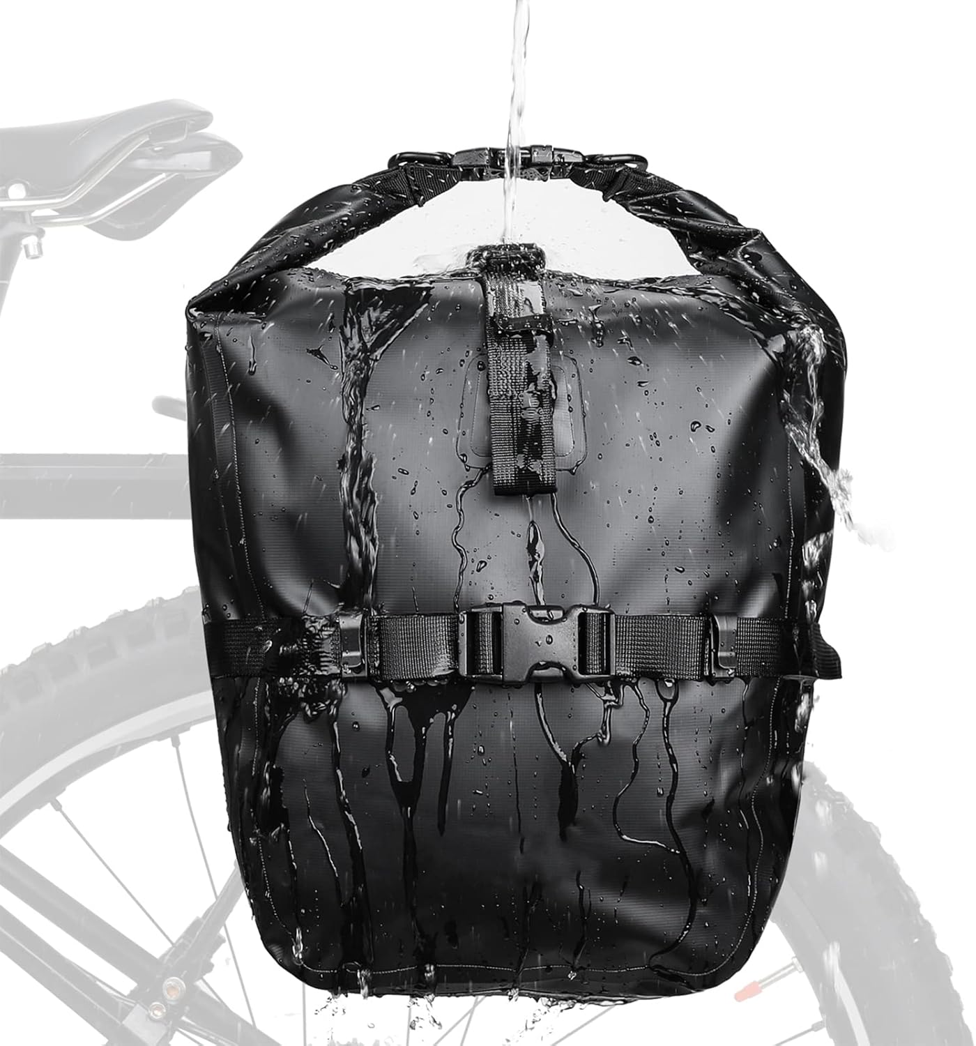 High Capacity Bike Bag MTB Bicycle Rear Rack Pannier Bag Waterproof Cycling Rear Seat Bag Shoulder Bag Riding Equipment Bag