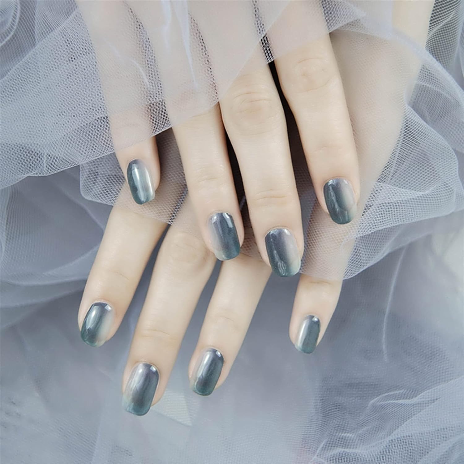 Nail Stickers, Deep Blue Gradient Waterproof and Durable Full-Female Nail Stickers,Creative Stickers, Environmentally Friendly Materials Can Be Given As Gift Graduation Gift (Color : 1): Home & Kitchen