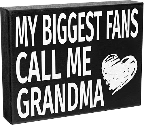Miniatura 8 de Cartel de My Biggest Fans Call Me Grandage, estante o arte de pared para abuela, decoración del día de la madre, hecho en Estados Unidos