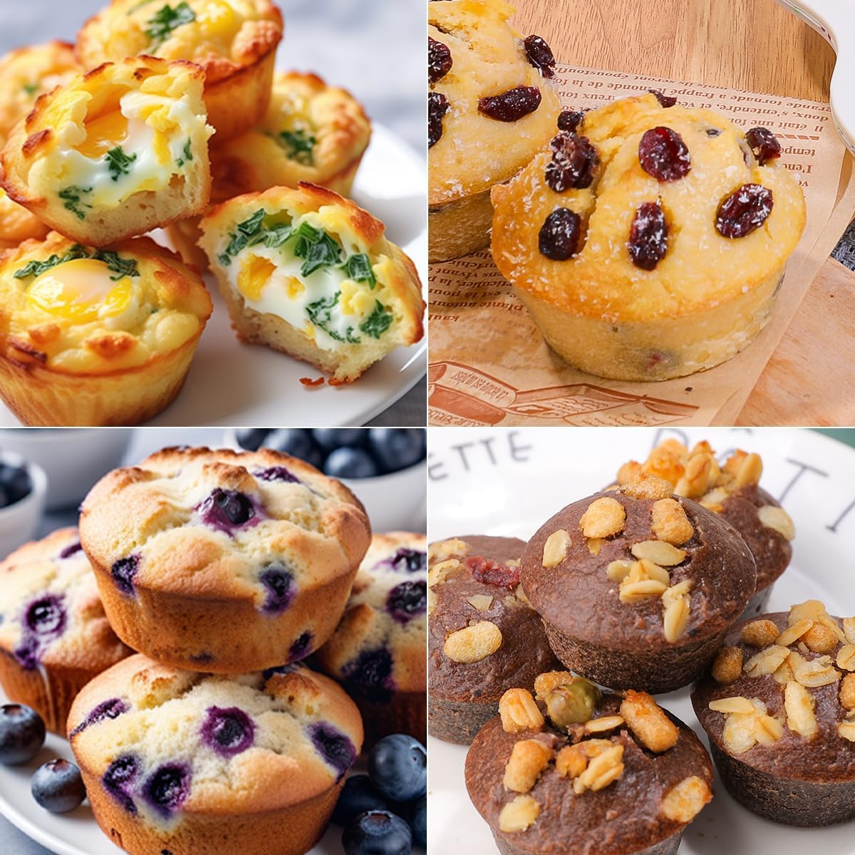 CAKETIME Silicone Muffin Pans for Baking, Metal Reinforced Frame Regular 12 Cups & Mini 24 Cups Cupcake Pan Set Nonstick Muffin Pan for Homemade Baking Easy to Handle - Image 3