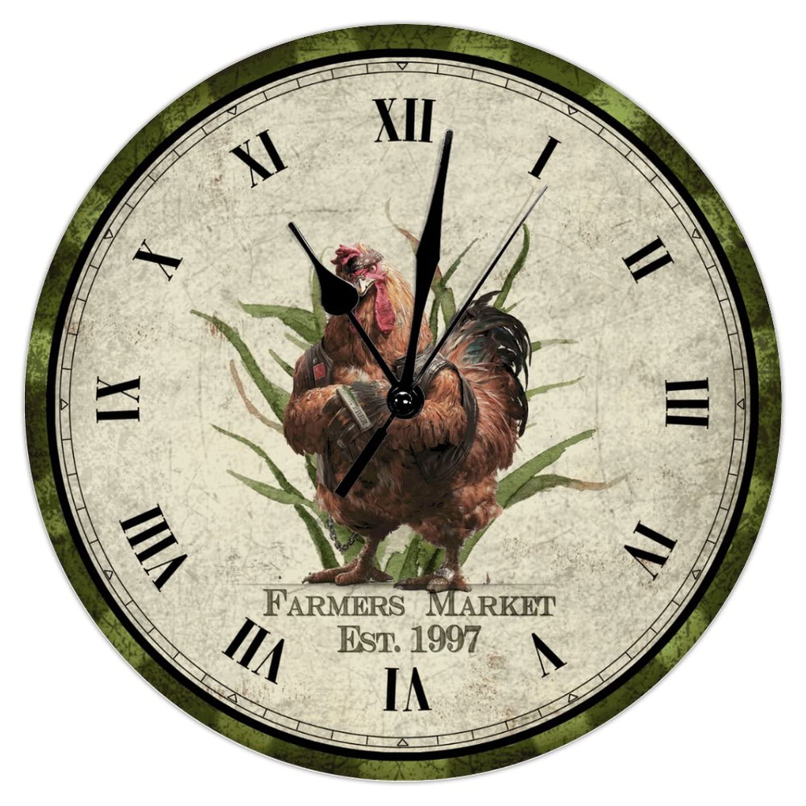Horloge murale personnalisée poule pour réveiller la nostalgie de votre foyer