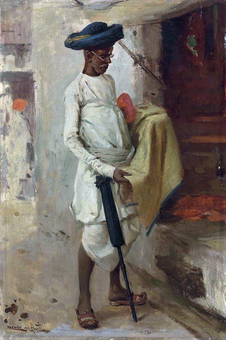 Tallenge - Cloth Merchant In The Bazaar - Horace Van Ruith - Extra Large Canvas Roll - Unframed (24 x 36 inches) - Multi-Color