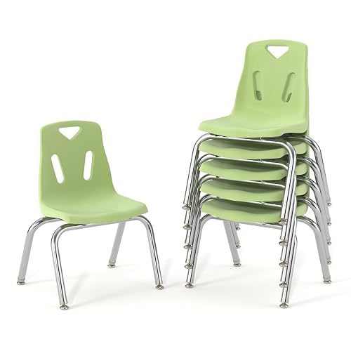Jonti-Craft 8146JC6130 Stacking Chairs with Chrome-Plated Legs, 16" Height, Key