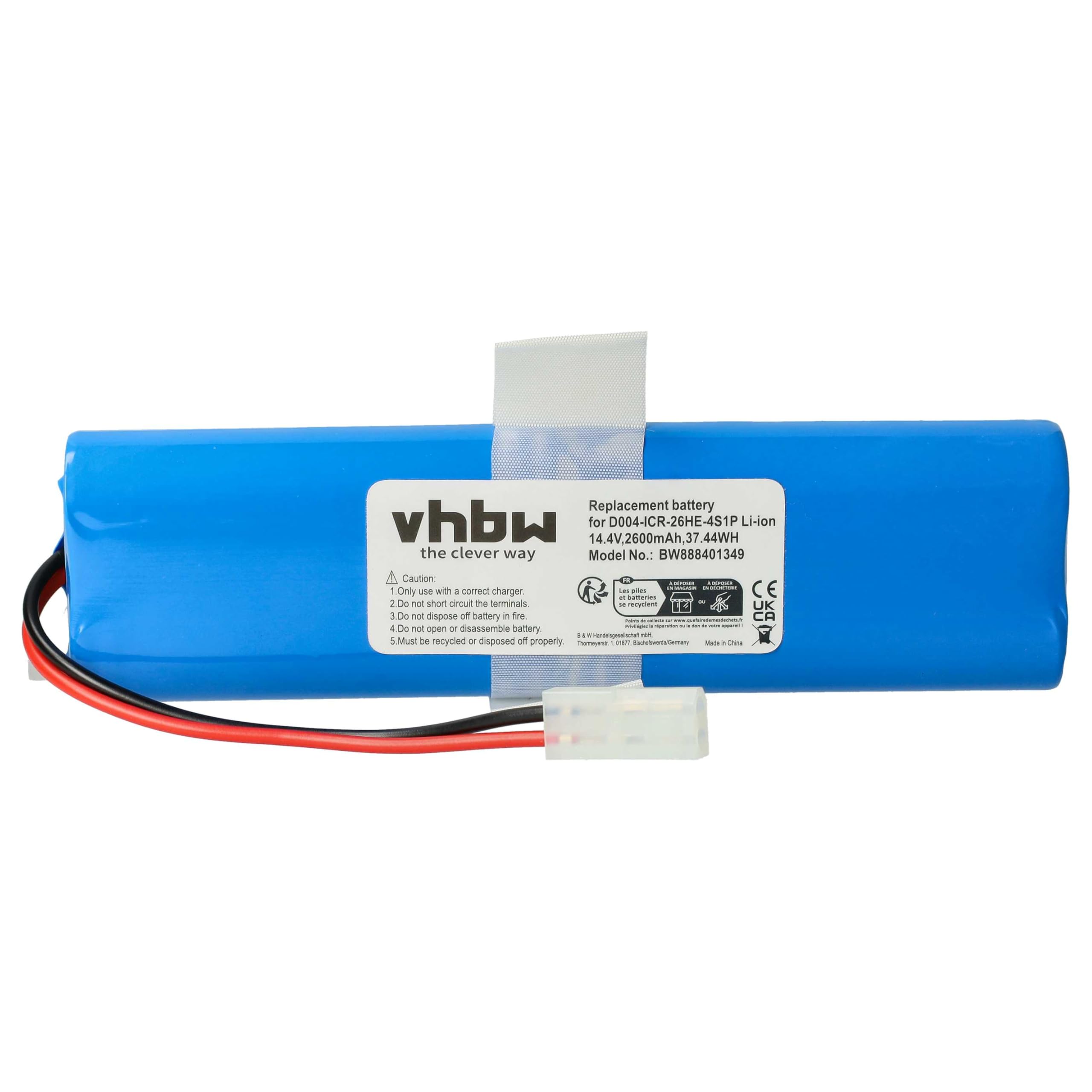 vhbw Akumulator kompatybilny z odkurzaczem Rowenta X-plorer Series 75, 75S+, 75S, 75, Series 95 (2600 mAh, 14,4 V, litowo-jonowy)