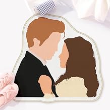 Allenjoy 31.4" x 30.2" MHunter Movie Edw Vampire Romance Rug Bath Mat - Carpet for Bathroom Kitchen Living Room Home Office Nursery Decor, Non-Slip Durable Washable, Gifts for Fans Girls Women Teens