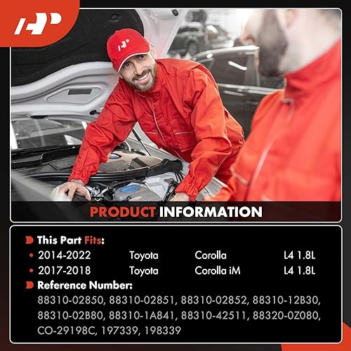 Miniatura 2 de A-Premium Compresor de aire acondicionado de CA con embrague compatible con Toyota Corolla 1.8L 2014-2022, Corolla iM 1.8L 2017-2018